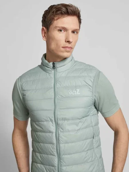 Kamizelka pikowana ze stójką model ‘TRAIN CORE’ Ea7 Emporio Armani