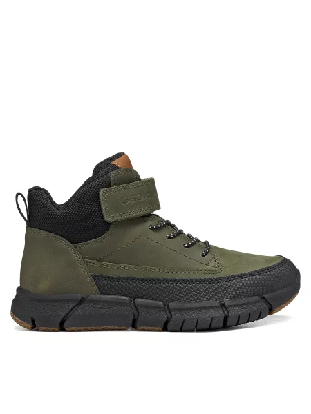 Bakancs Geox J Flexyper Boy M Sötétzöld