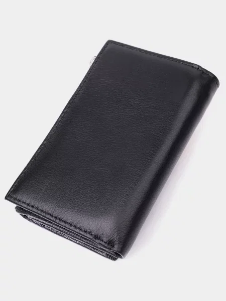 Кожаный кошелек St Leather Accessories черный
