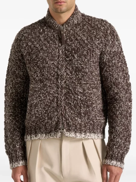 Pletená chunky bunda Manière De Voir hnědá