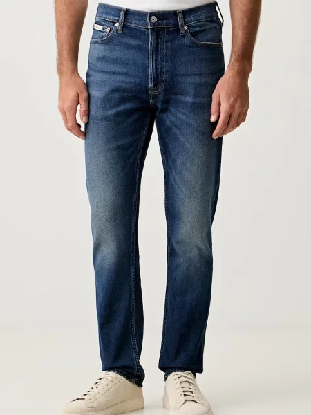 Calvin Klein Jeans blugi tapered pentru bărbați albastru