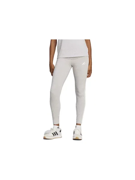 Pruhované legíny Adidas sivá