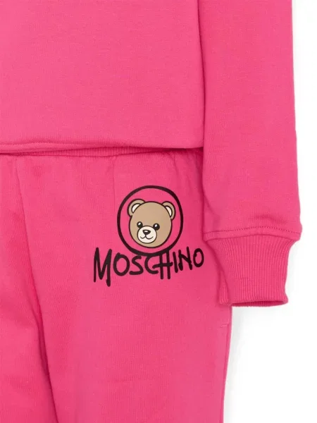 Komplet dresowy dziecięcy Moschino różowy