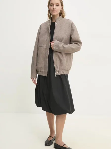 Куртка Answear Lab перехідна бежевий