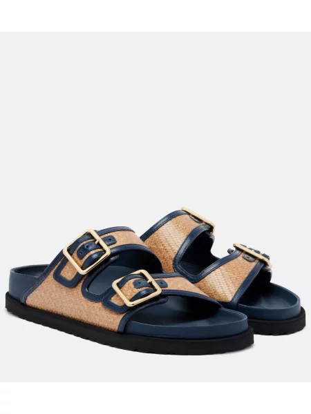 Sandale Birkenstock 1774 din piele albastru