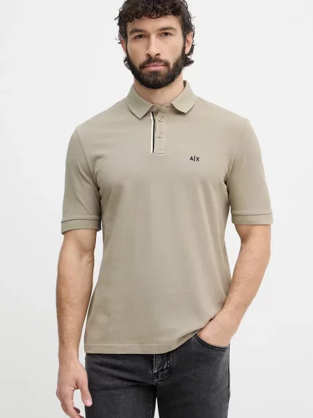 Armani Exchange póló férfi bézs