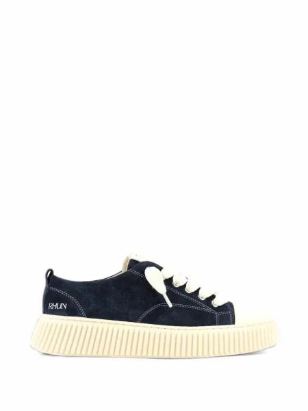 Sneakerși Rhun din piele de căprioară albastru
