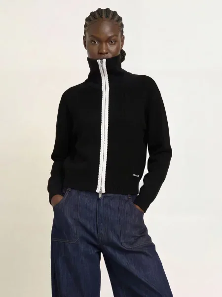Claudie Pierlot Kardigan schwarz biały