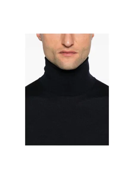 Sweter z golfem Malo czarny