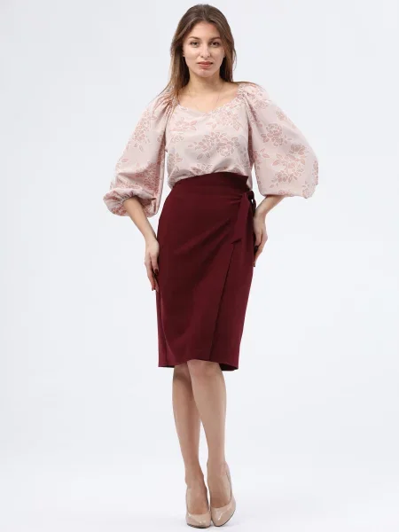 Юбка миди Cat Orange оранжевая