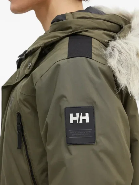Geacă parka Helly Hansen cu glugă verde