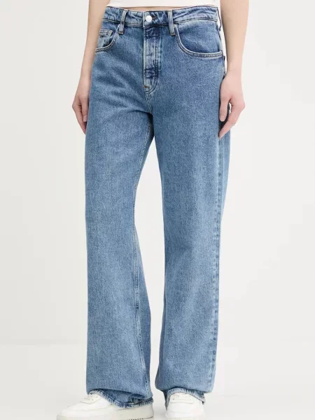 Tommy Jeans jeans medium waist albastru