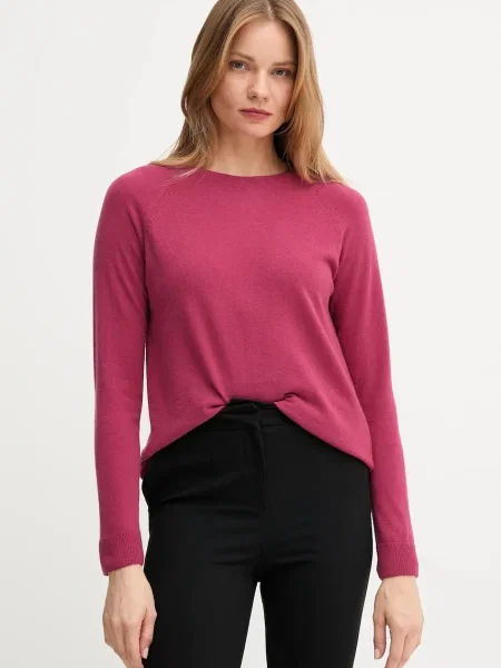 Пуловер с вълна United Colors of Benetton сиво