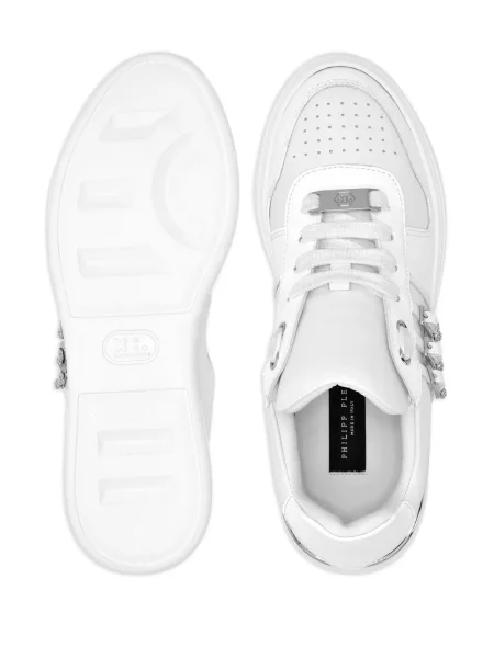 Sneakerși Philipp Plein de cristal alb