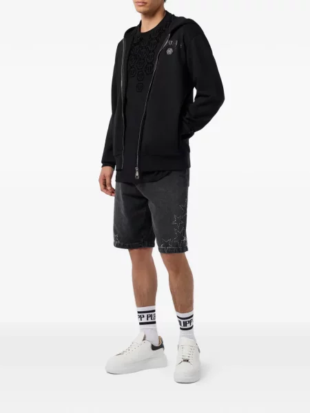 Hanorac cu glugă Philipp Plein negru