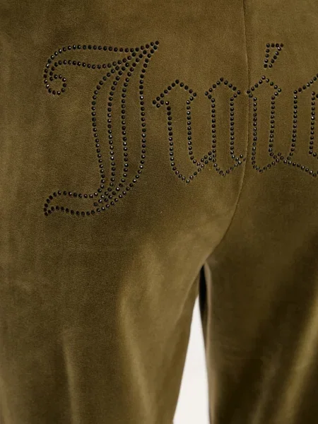 Velúr sportnadrág Juicy Couture zöld