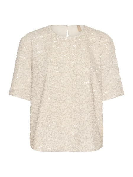 CULTURE Bluză CUNali natural alb