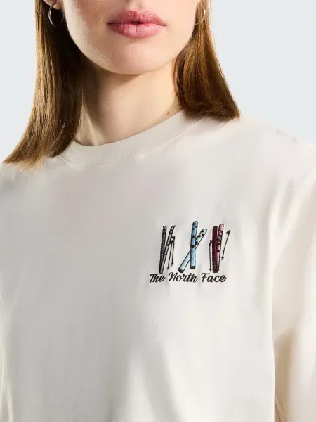 Футболка The North Face W SKI EMBRO BOXY SHORT SLEEVE білий