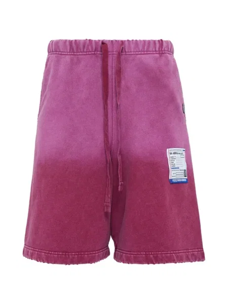 Pantaloni scurți Maison Mihara Yasuhiro zdrențuiți roșu