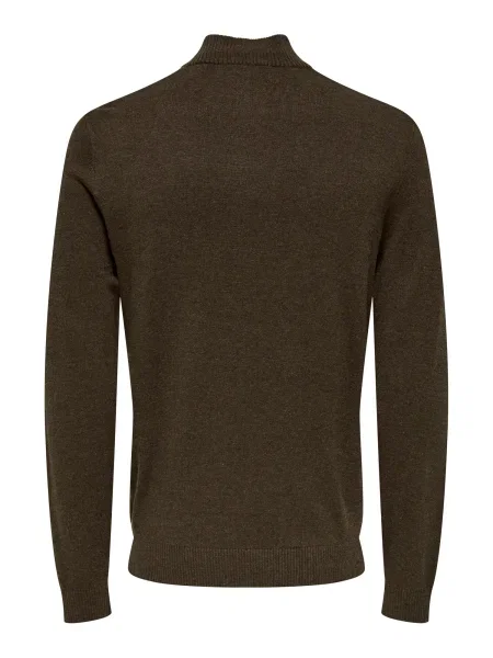 Only & Sons Pulover ONSLOUI închis maro