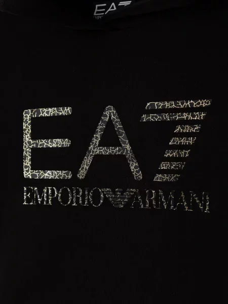 Bluza z kapturem dziecięca Emporio Armani czarna