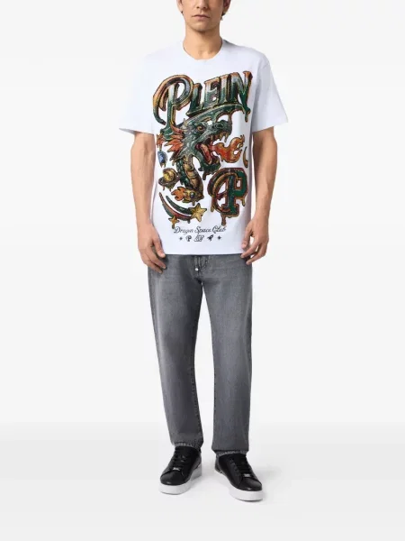 Tricou Philipp Plein alb
