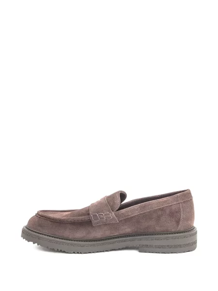 Pantofi loafer Sturlini Firenze din piele de căprioară maro