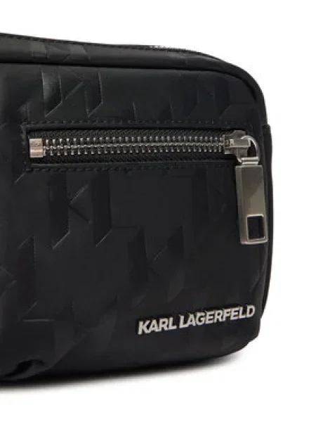 Ľadvinka Karl Lagerfeld K/MONOGRAM čierna