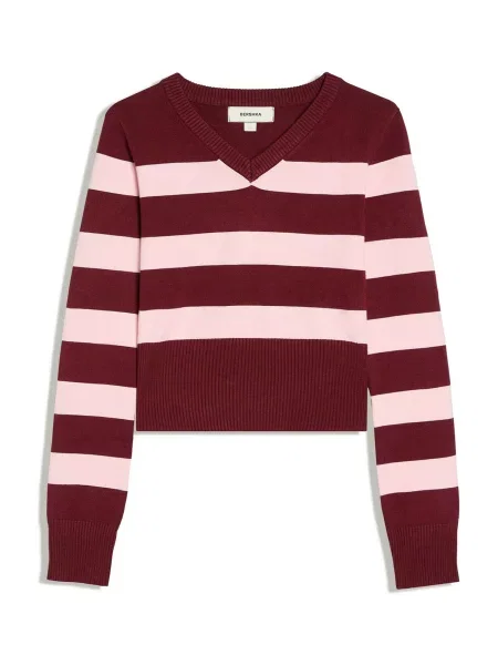 Bershka Pulover / roşu închis roz