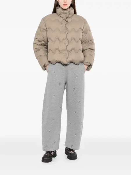 Pantaloni Jnby cu broderie gri