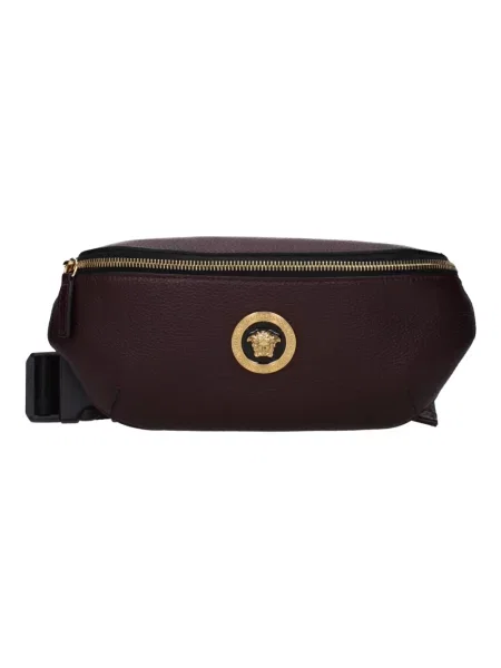 Torba Versace skórzana fioletowa