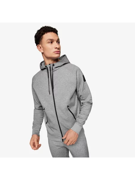 Mikina S Kapucou On Zipped Hoodie šedá