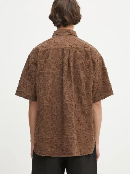 Классическая ошейниковый рубашка Norse Projects коричневая