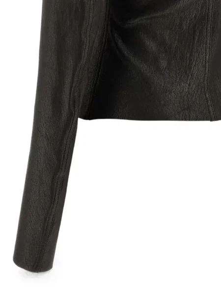Geacă Rick Owens asimetrică negru