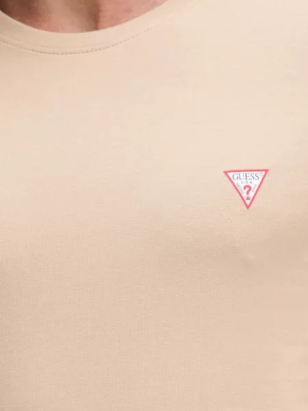 Футболка Guess однотонна бежевий