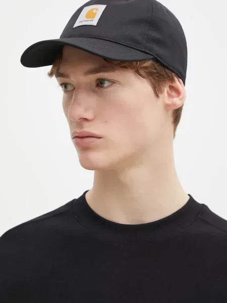 Carhartt WIP șapcă Seaton Cap uni negru