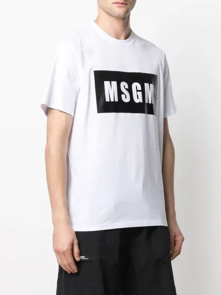 Tričko Msgm s potiskem bílé