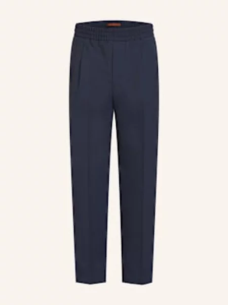 Zegna Kalhoty Slim Fit tmavě modrá