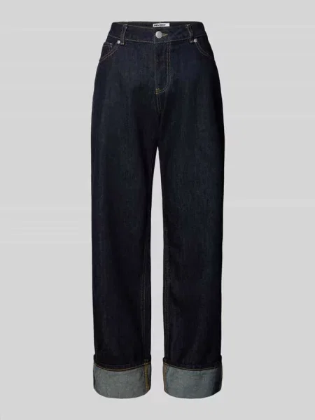Jeansy z prostą nogawką i 5 Review granatowe