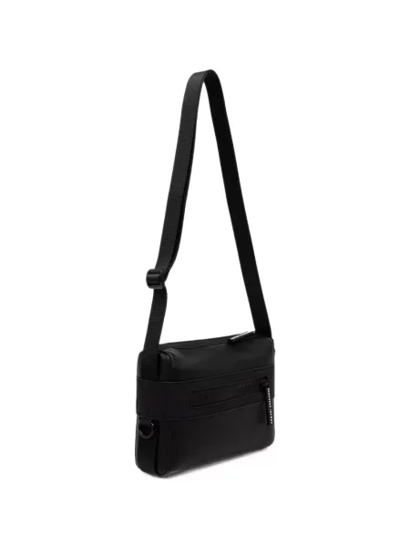 Crossbody taška Armani Exchange s autogramem černá