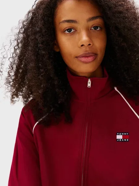 Спортивна кофта Tommy Jeans бордова