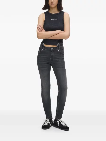 Κοκαλιάρης skinny τζιν Karl Lagerfeld Jeans γκρι