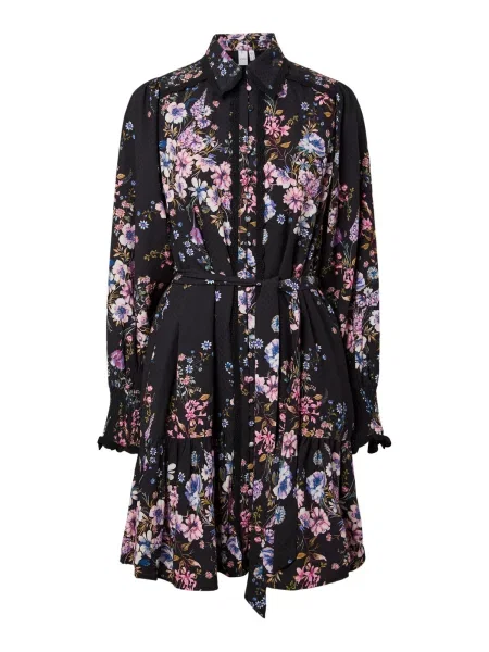 YAS Rochie tip bluză YASTILERA azur / lila / negru alb