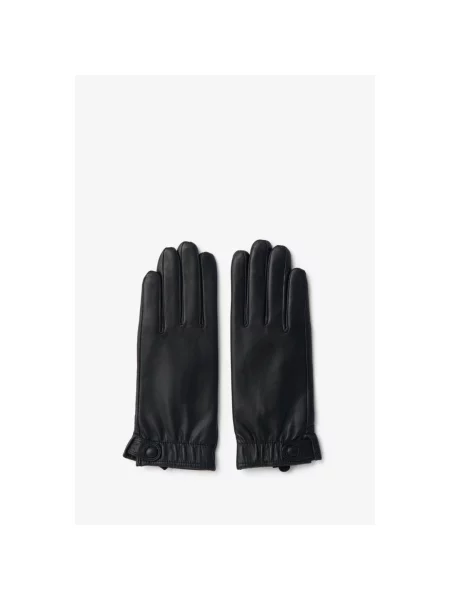 Кожаные перчатки Estro черные