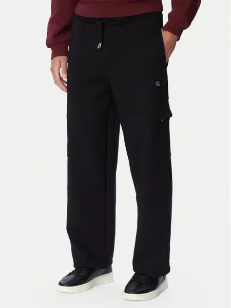HUGO Pantaloni trening Derypant negru