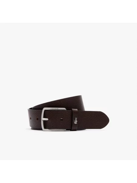 Lacoste ремінь шкіряний коричневий