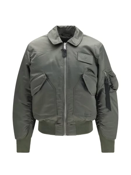 Geacă bomber Alpha Industries cu autograf verde