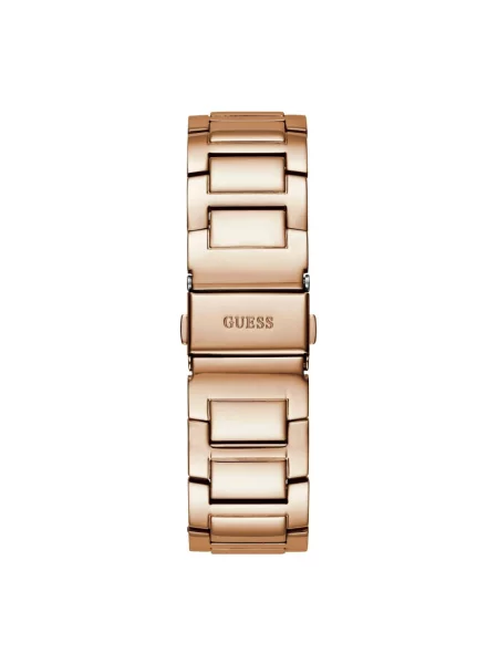 Lniany zegarek Guess różowy