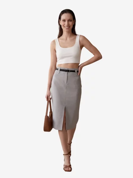My fashion Sukně světle šedá