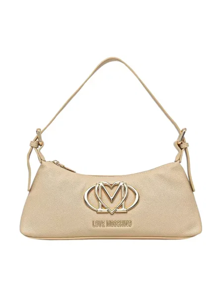 Love Moschino torebka z imitacji skóry beżowa